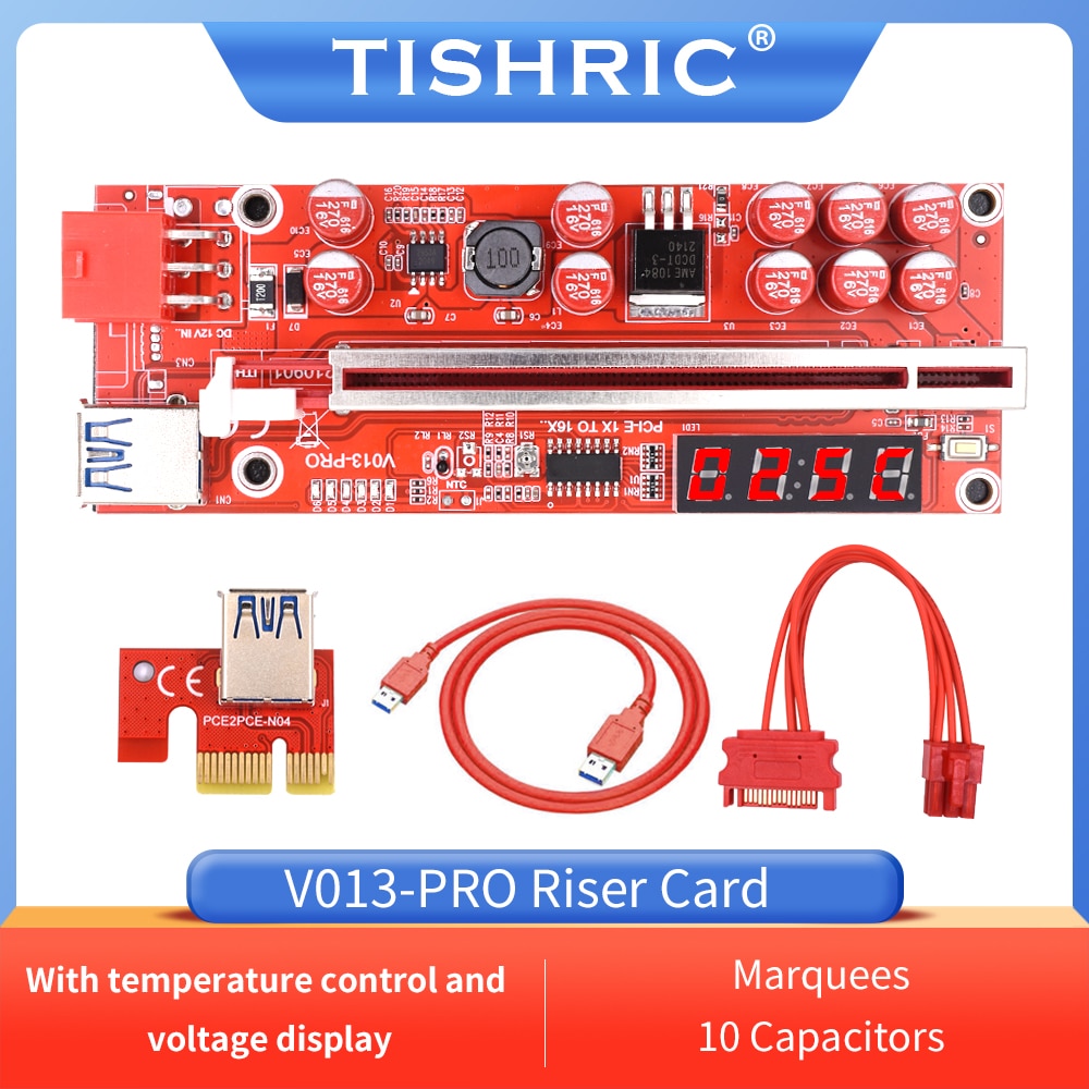 50PCS TISHRIC GPU  013  PCI-E 1X 4X 8X ..